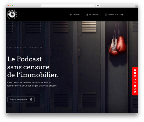 WordPress theme Dans le ring thème - dansleringimmobilier.com