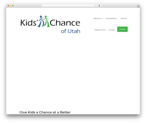 WordPress theme Divi - kidschanceut.org