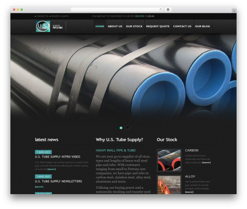 WordPress Theme Number WordPress website theme - ustubesupply.com