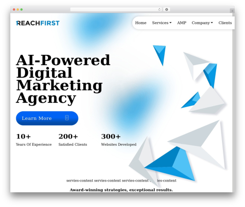 WordPress theme ReachFirst - reachfirst.com