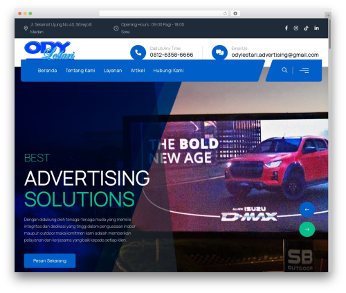 WordPress website theme Urane - odylestari.com