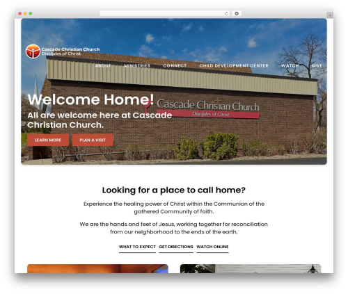 Best WordPress theme Float - cascadechristian.com