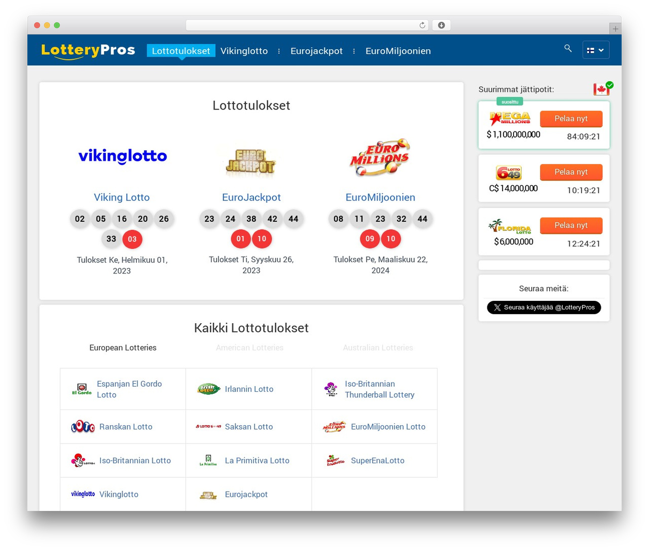 .9 WordPress theme by Lotterypros team 