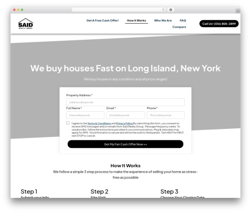 Resimpli block patterns WordPress plugin - saidrealtygroup.com