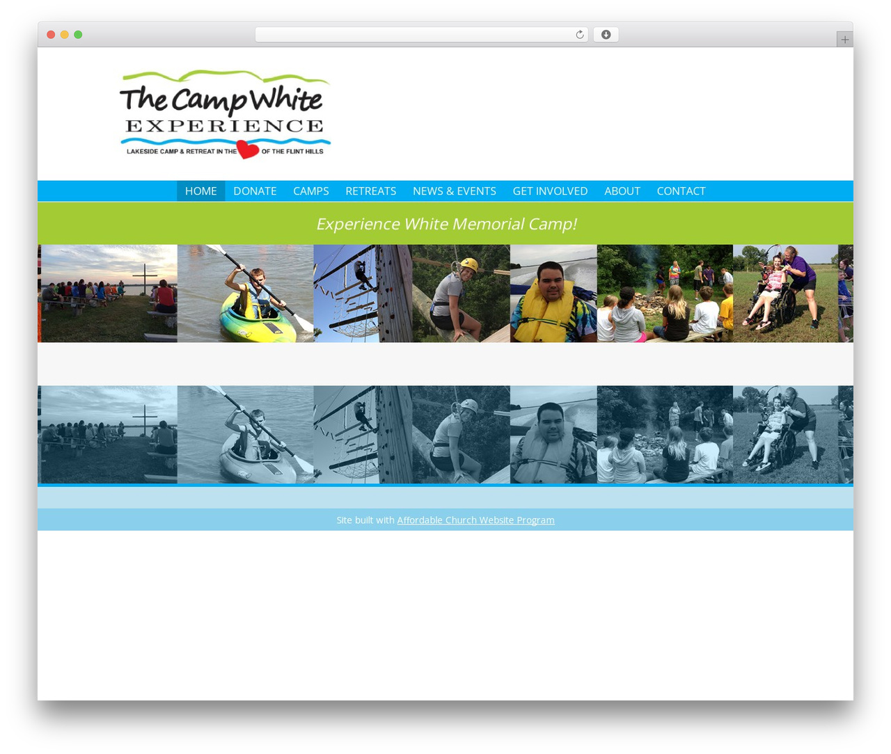 Theme WordPress CampWhite - whitememorialcamp.com