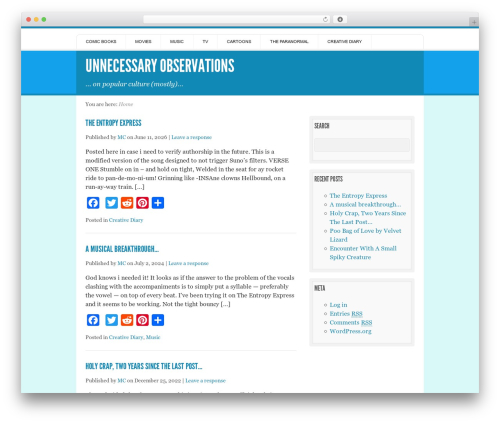 Theme WordPress Live Wire - unnecessaryobservations.com