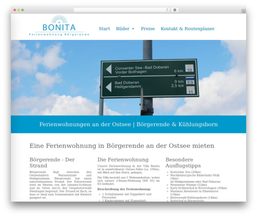 WordPress theme Celano - ferienwohnung-bonita-ostsee.de