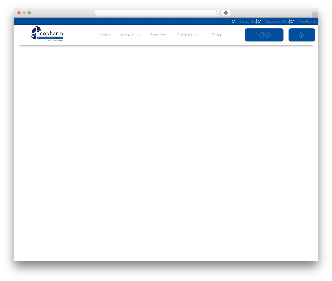 WordPress theme Cura - ecopharmug.com