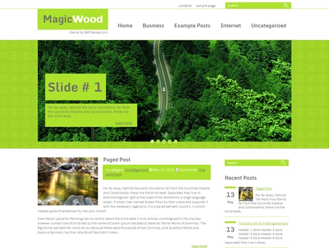 WordPress theme MagicWood WordPress theme MagicWood