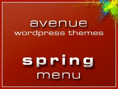WordPress theme spring menu WordPress theme spring menu