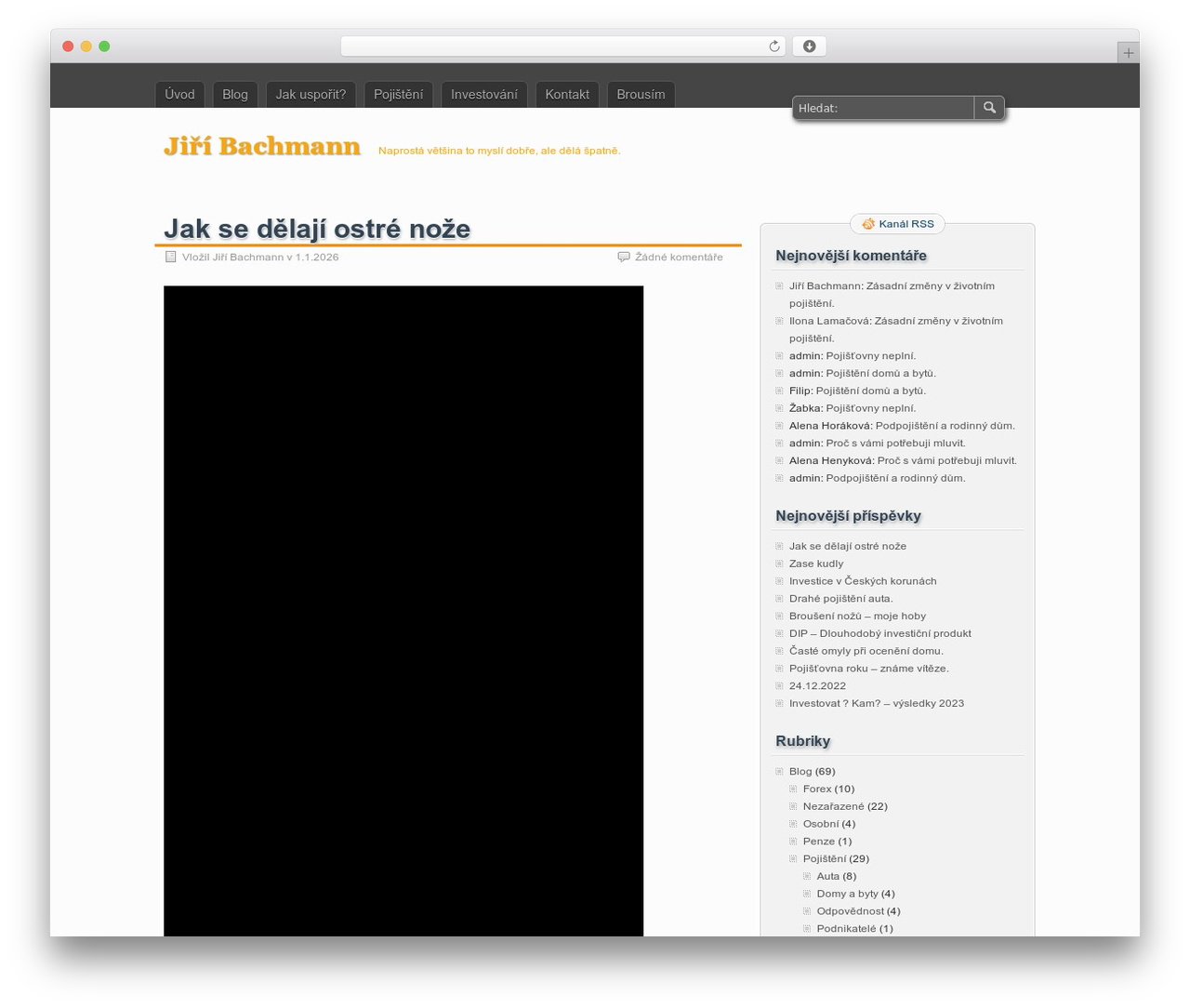 zBench WordPress theme - forexblog.bachmann.cz