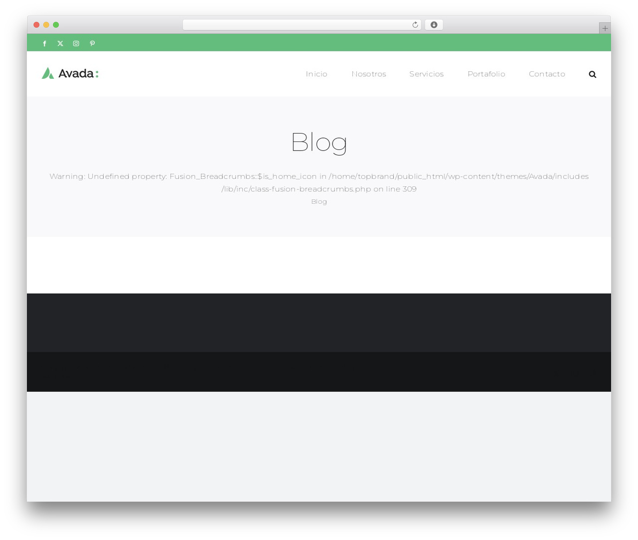 Avada theme WordPress - topbrand.mx