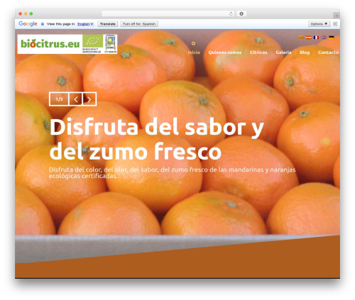 Cherry parallax WordPress plugin - biocitrus.eu