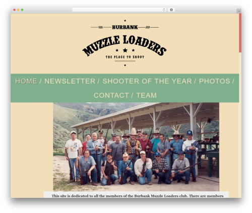 Cowboy top WordPress theme - burbankmuzzleloaders.com