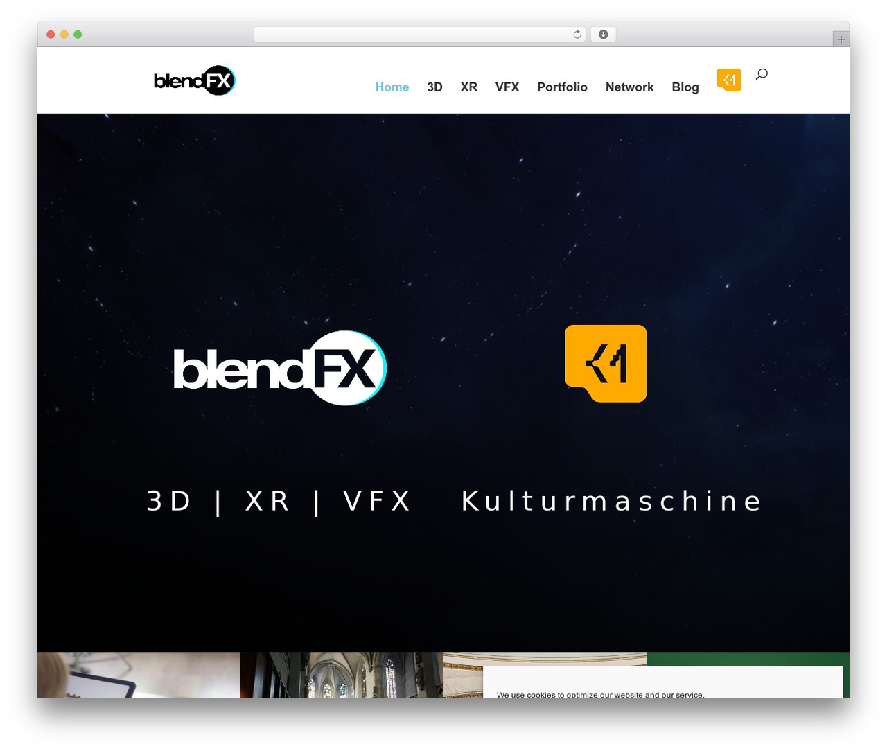 Divi WordPress theme - blendfx.com
