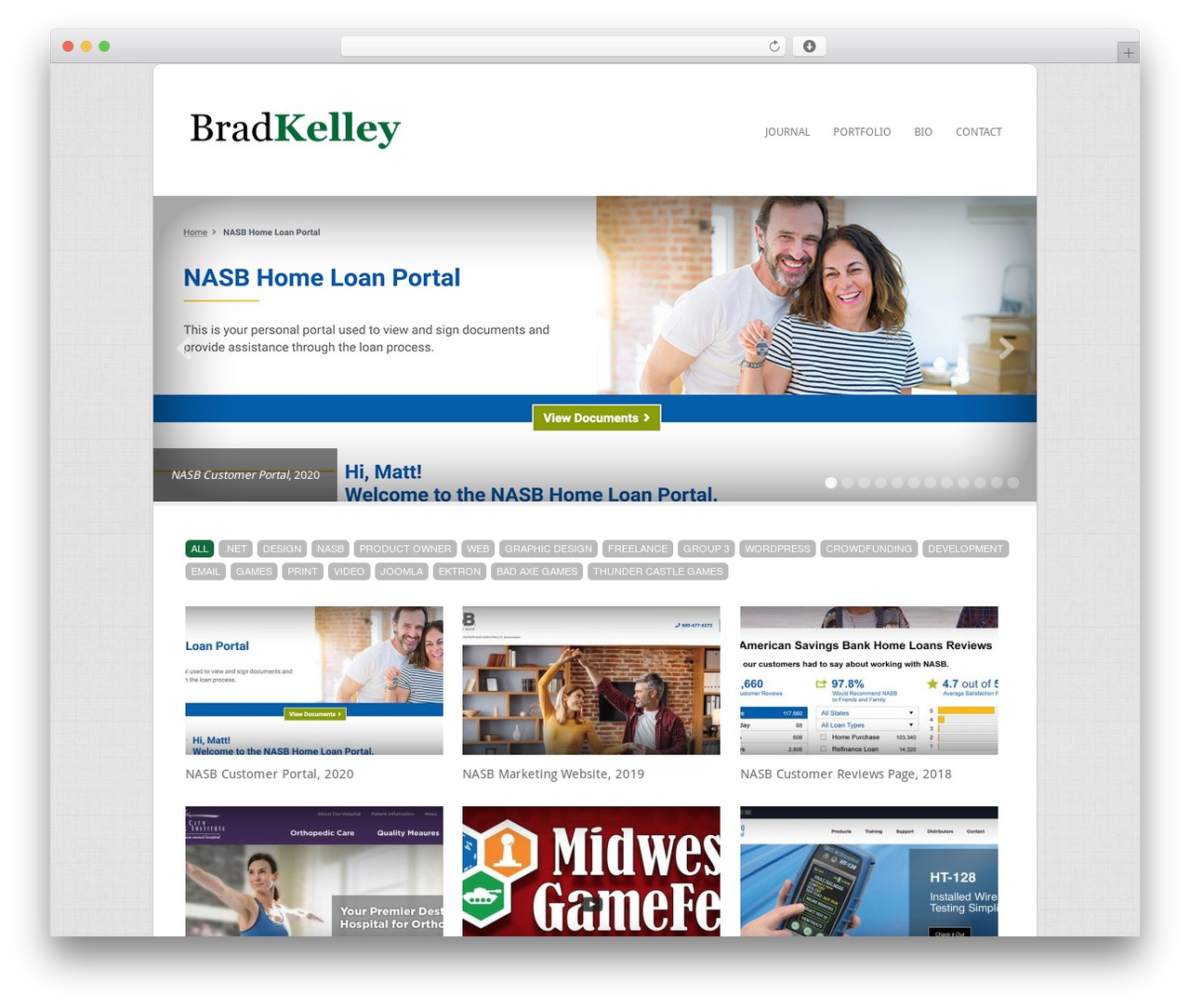 Filtered theme WordPress - bradkelley.com