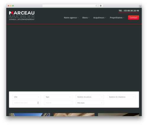 Realty WordPress theme - marceauimmobilier.com