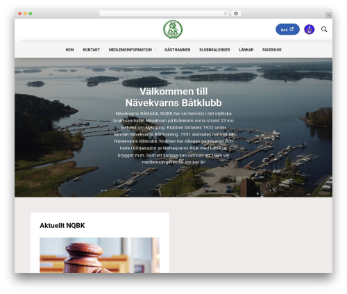 Theme WordPress Båtklubb - nqbk.se