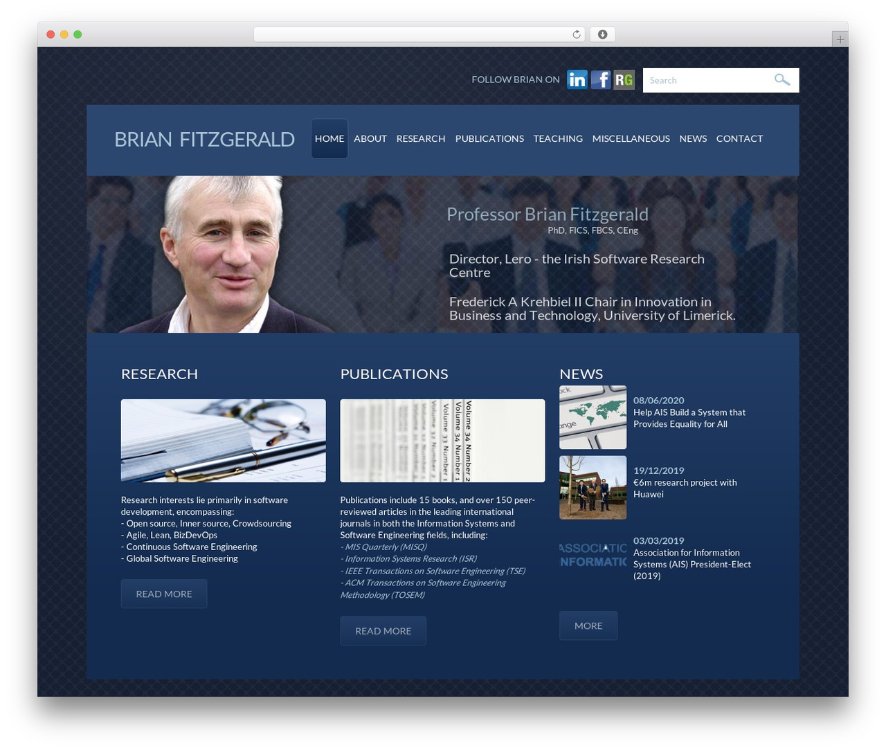 theme1819 business WordPress theme - brian-fitzgerald.com
