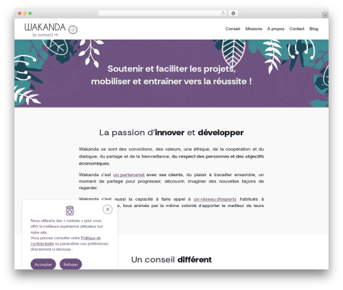 wakanda WordPress theme - wakanda-conseil.fr