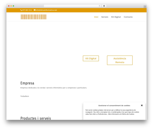 WordPress theme Divi - dmainformatica.net