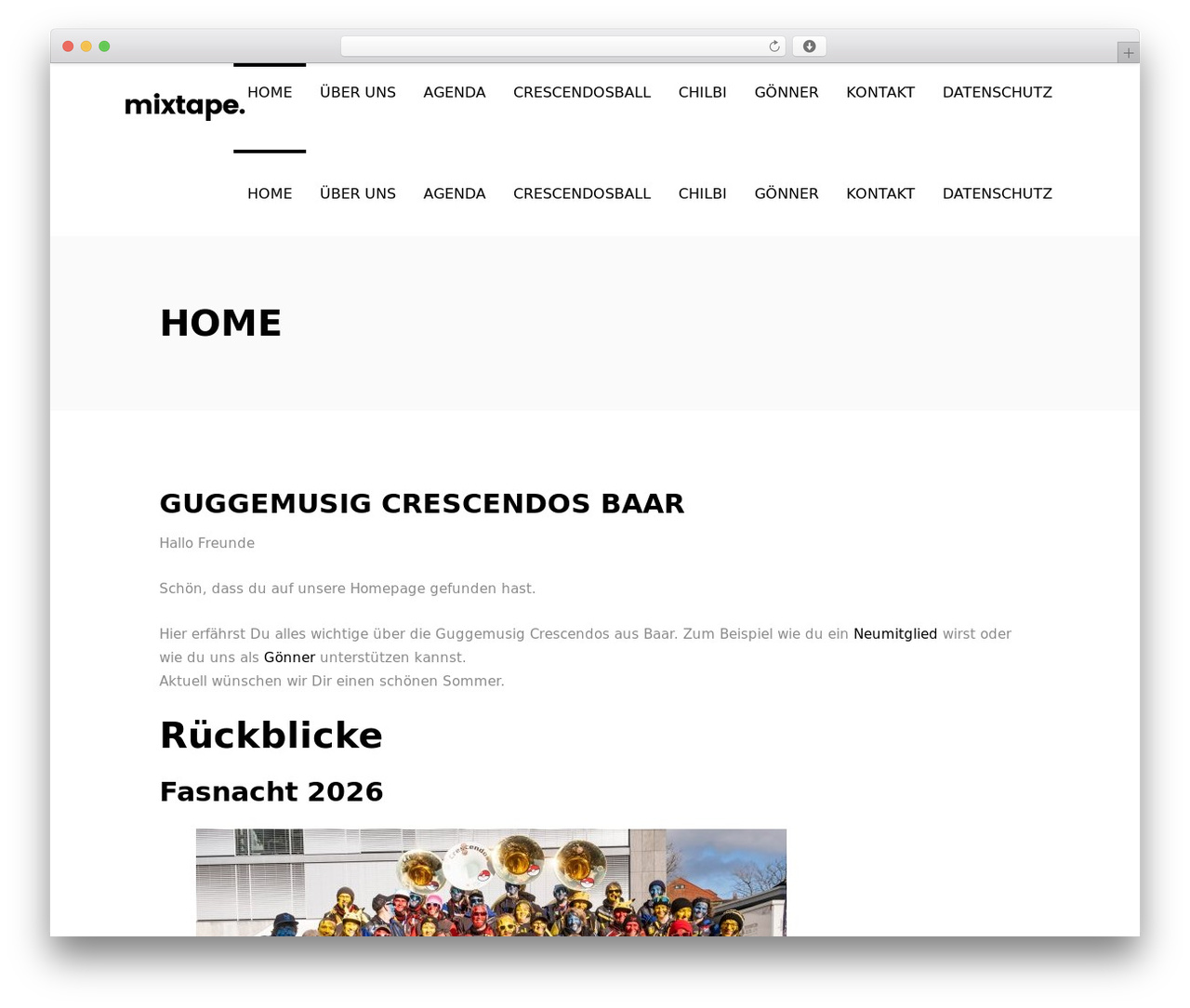 WordPress theme MixtapeWP - crescendos.ch WordPress theme MixtapeWP - crescendos.ch