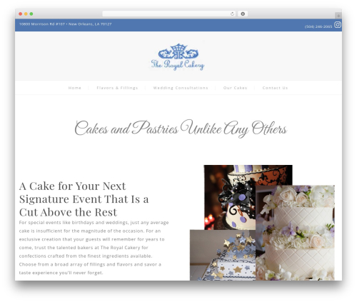 WordPress website theme eis - royalcakery.com