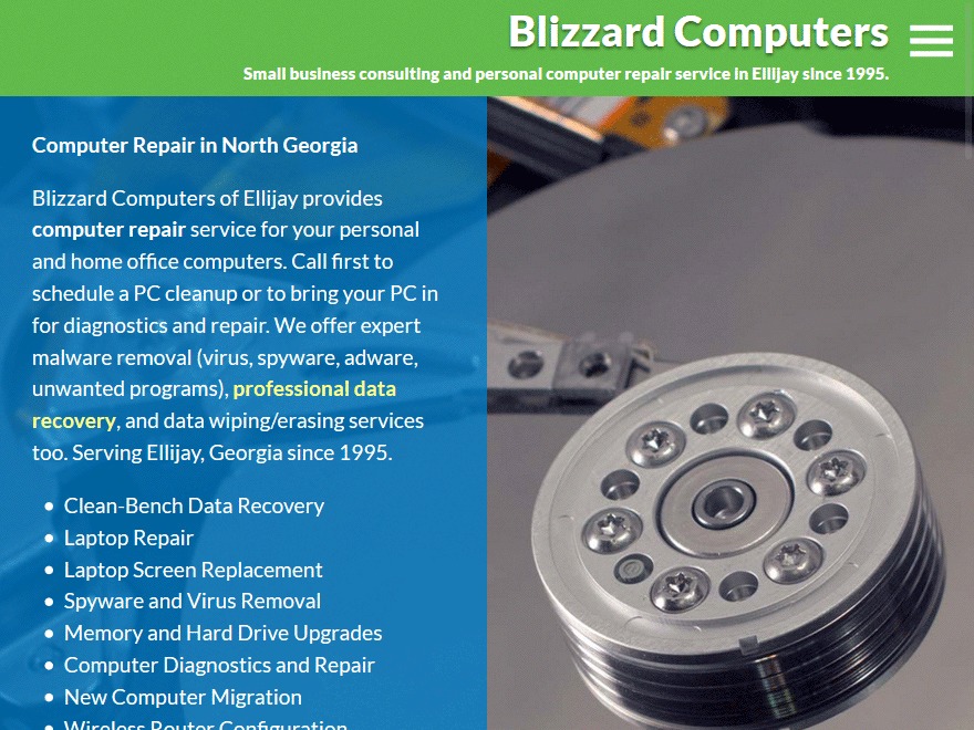 WP theme Blizzard Computers