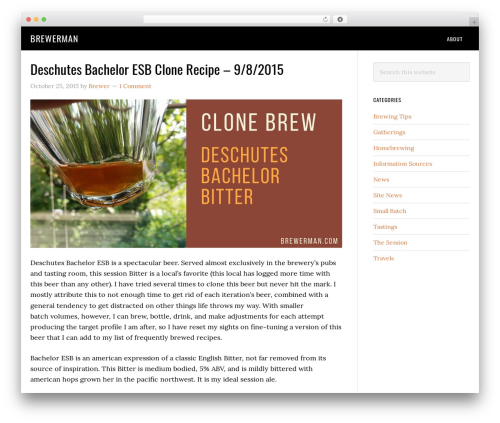 WP theme eleven40 Pro Theme - brewerman.com