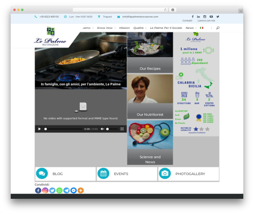 alea WordPress theme - lepalmeristorazione.com