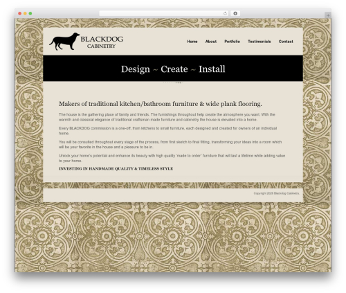 Aware WordPress shop theme - blackdogcabinetry.com