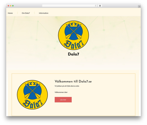 Building Models WordPress theme - dala7.se