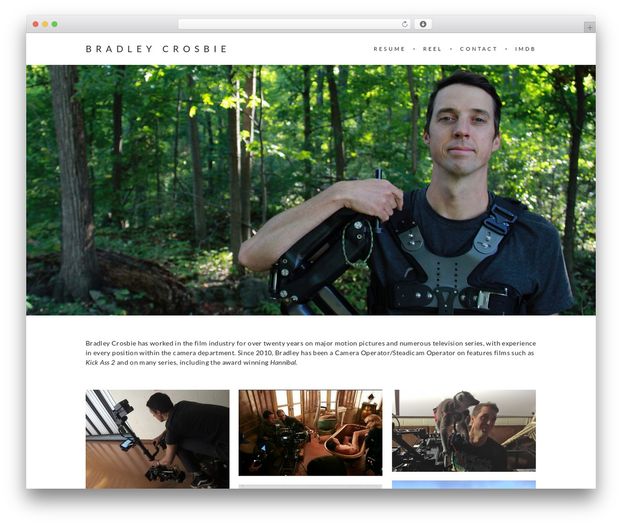 Charm WordPress theme - bradleycrosbie.com