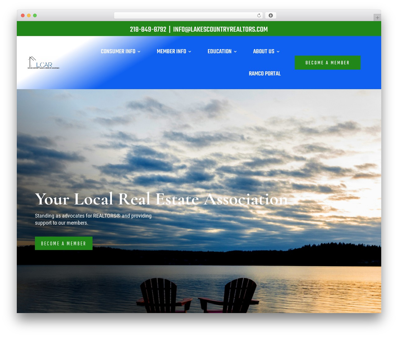 Divi theme WordPress - lakescountryrealtors.com
