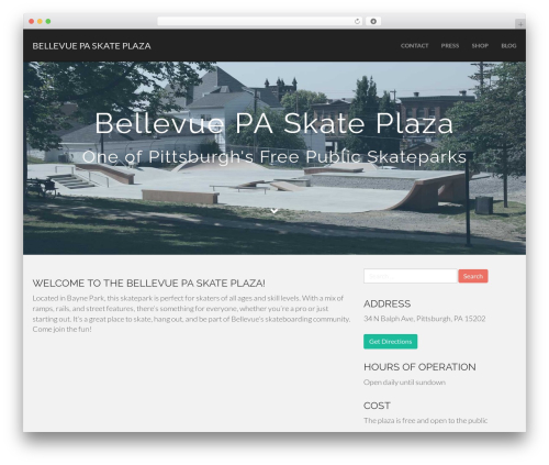 Flat Bootstrap theme WordPress free - bellevuepaskateplaza.com