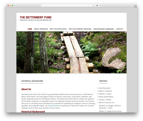 Maxima WordPress theme - bettermentfund.org