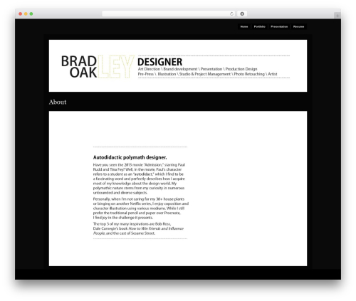 Modularity Lite theme WordPress - bradleyoakley.com
