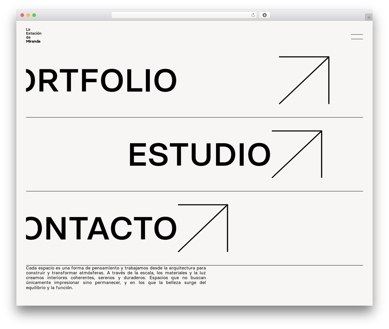 Simplo WordPress theme - laestaciondemiranda.com