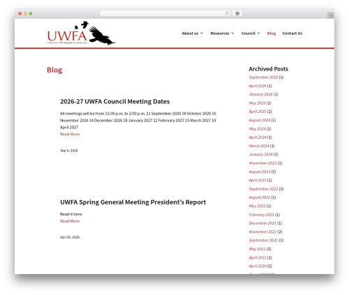 Divi mobile WordPress plugin - uwfa.ca