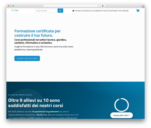 Theme WordPress E-train - www.e-train.it