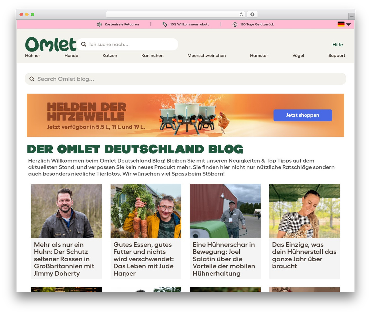 Theme WordPress Omlet Theme - blog.omlet.de