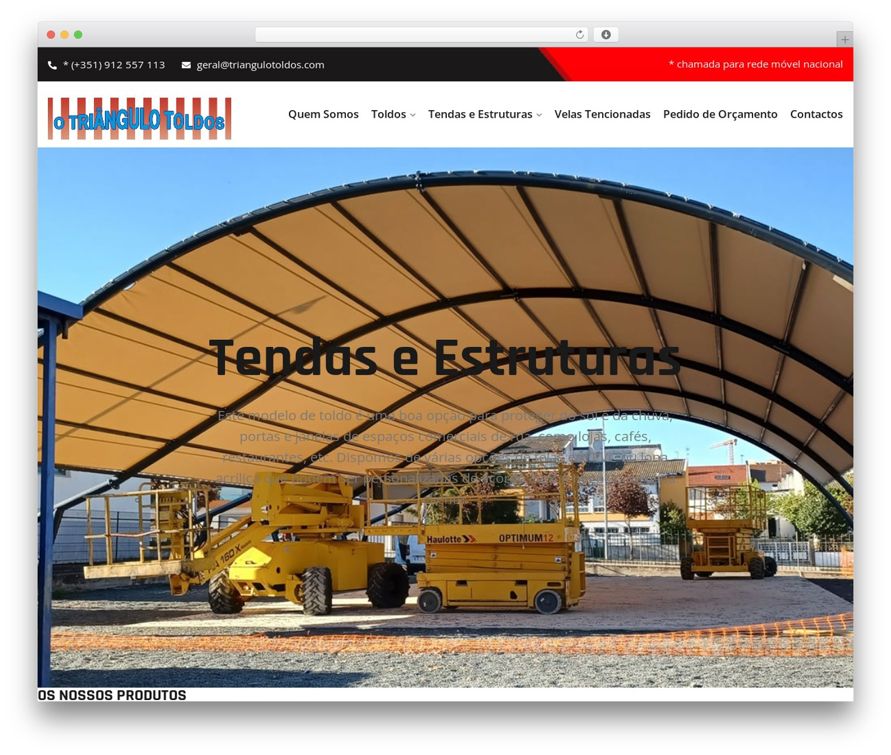 Themex WordPress theme - triangulotoldos.com