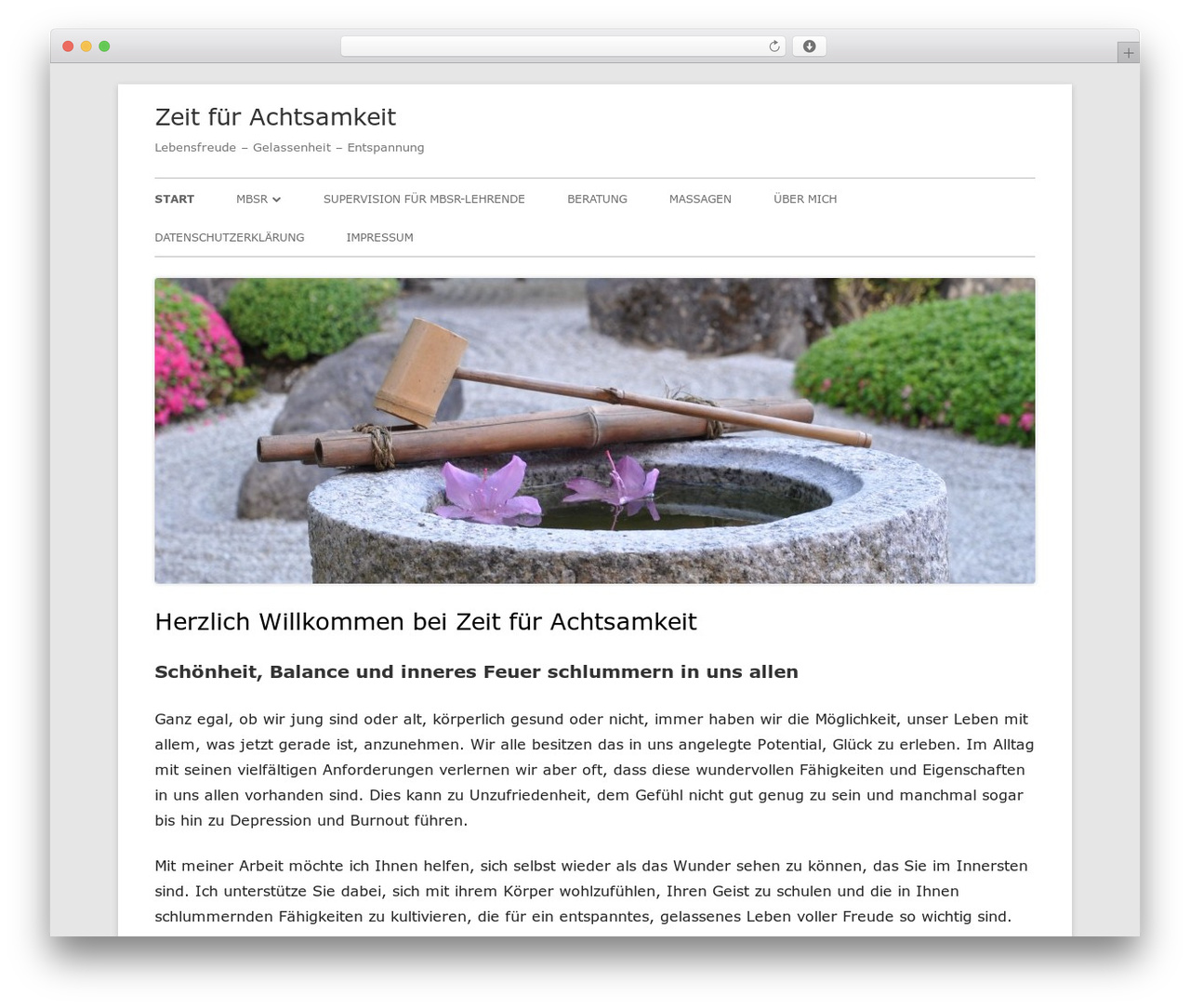 Tiny Framework WordPress theme download - blog.zeit-fuer-achtsamkeit.com