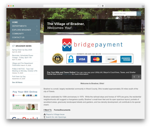TownPress WordPress theme - bradnerohio.org