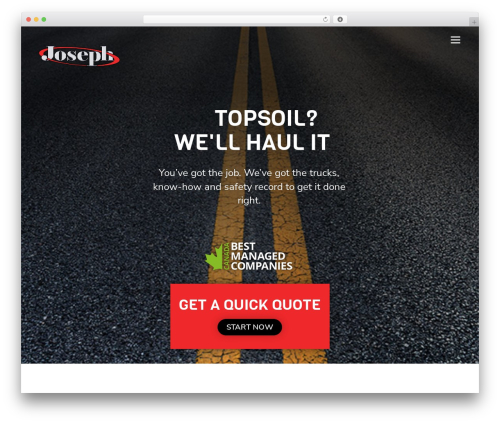 WordPress theme Beaver Builder Theme - josephhaulage.com