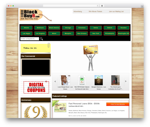 WordPress theme couponpress - blackbuyr.com