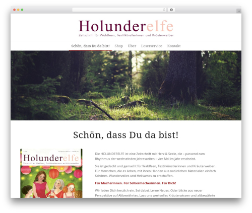 WordPress theme Enfold - holunderelfe.com