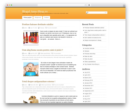 WordPress theme Vesper - blog.ama-shop.ro