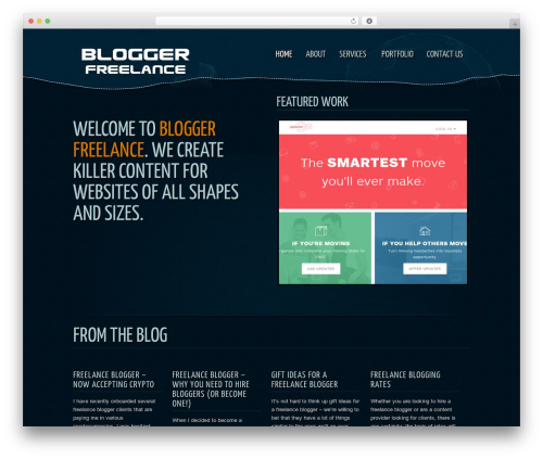 Caffeinated WordPress theme design - bloggerfreelance.com