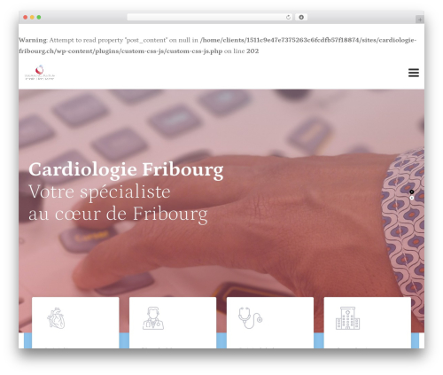 Cardioly theme WordPress - cardiologie-fribourg.ch